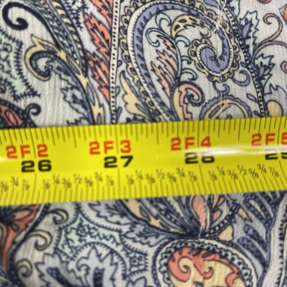 J Jill Tunic Tunic Top Poncho Cover Up Paisley Boho Hippie Lagenlook Artsy M/L - Picture 10 of 11